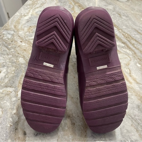 Hunter Original Short Waterproof Rain Boot Purple Women’s 9 Men’s 8 - Picture 11 of 13
